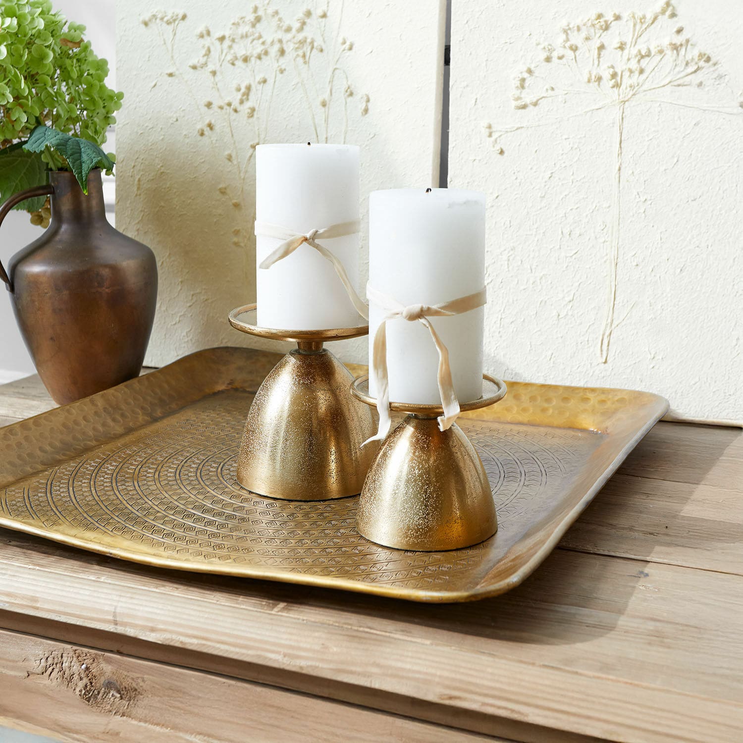Lot de 2 bougeoirs Karimah