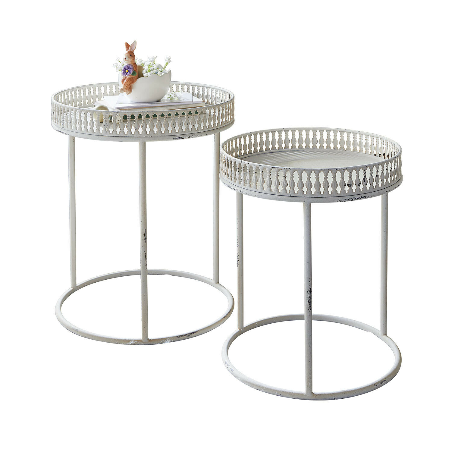 Lot de 2 tables d'appoint Vireline