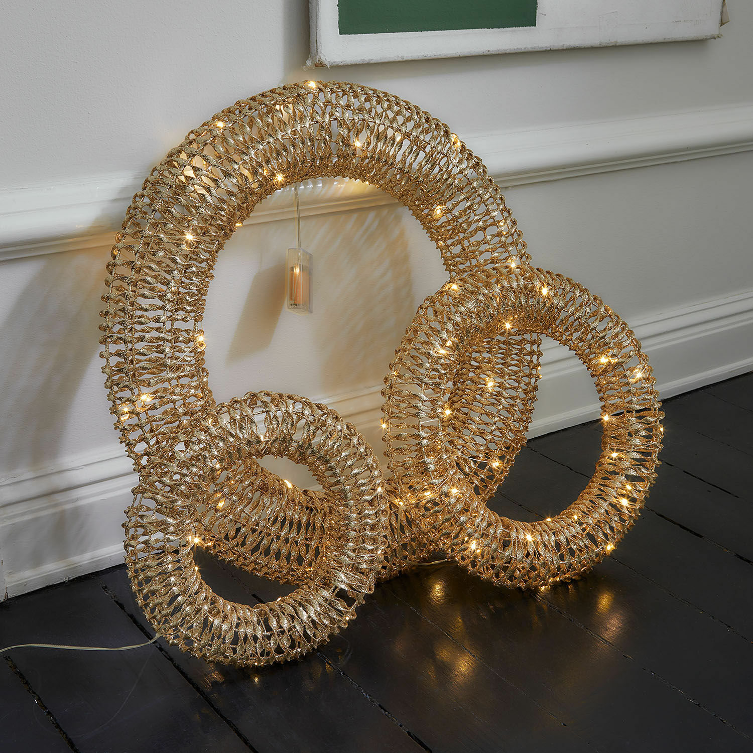 Lot de 3 couronnes à LED Antorino