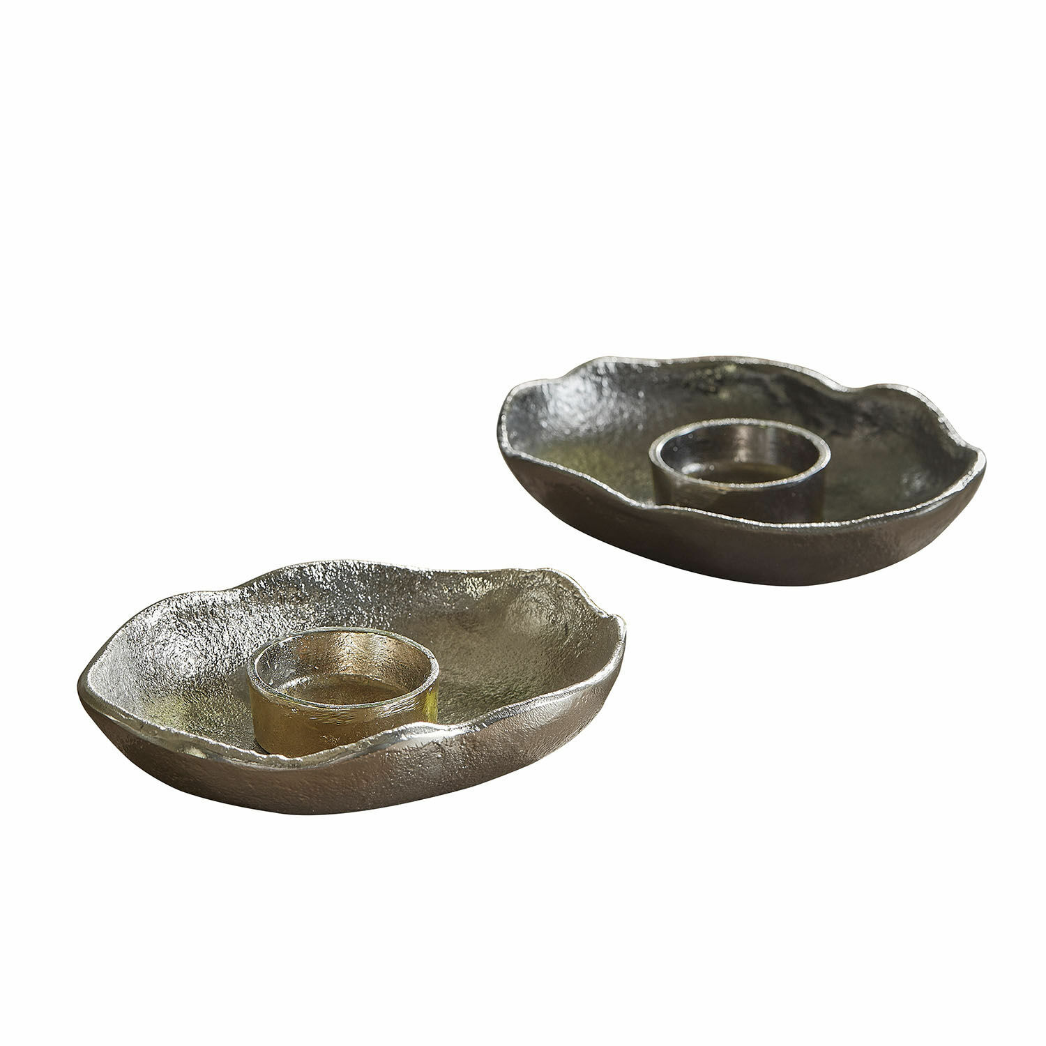 Lot de 2 porte-bougies chauffe-plats Quilvano