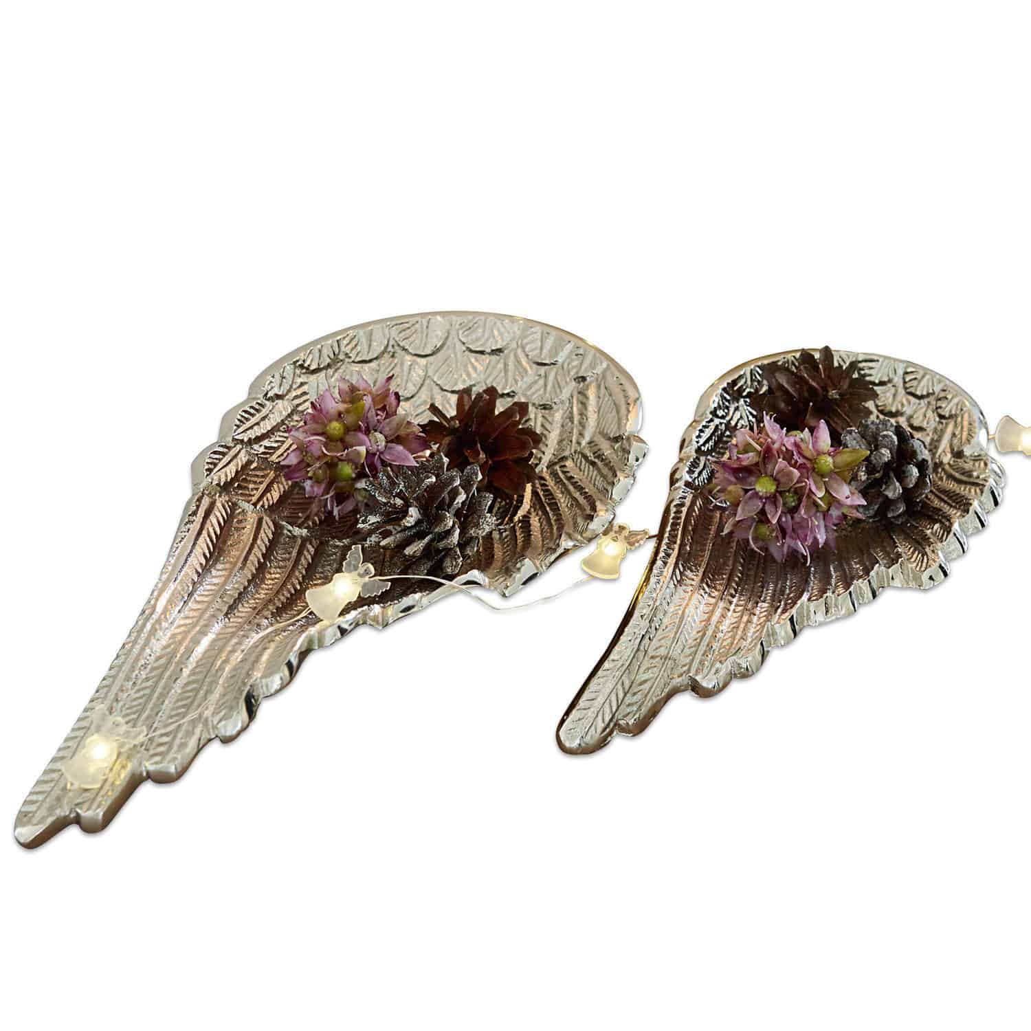 Lot de 2 ailes d'ange Silver