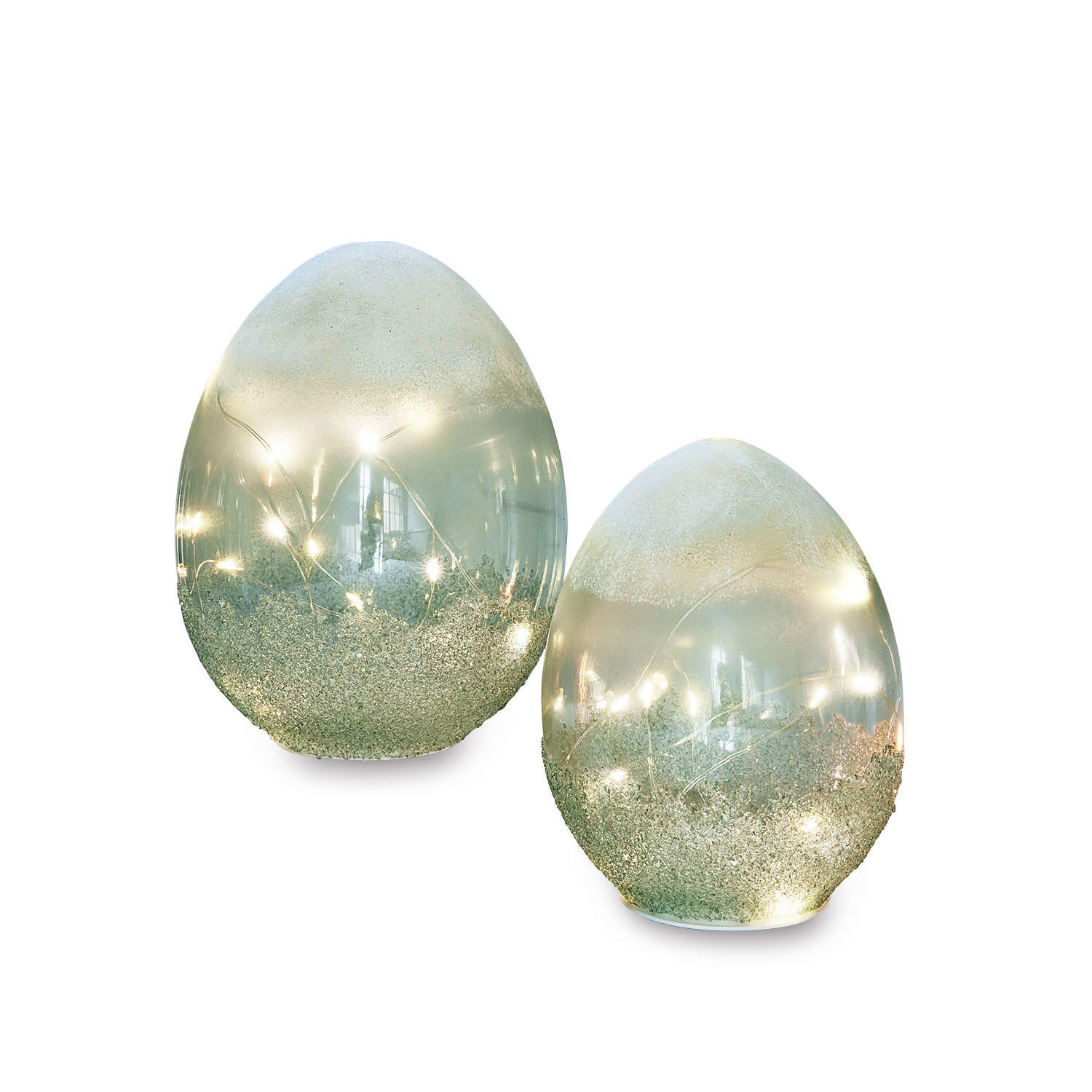 Lot de 2 œufs à LED Borleos