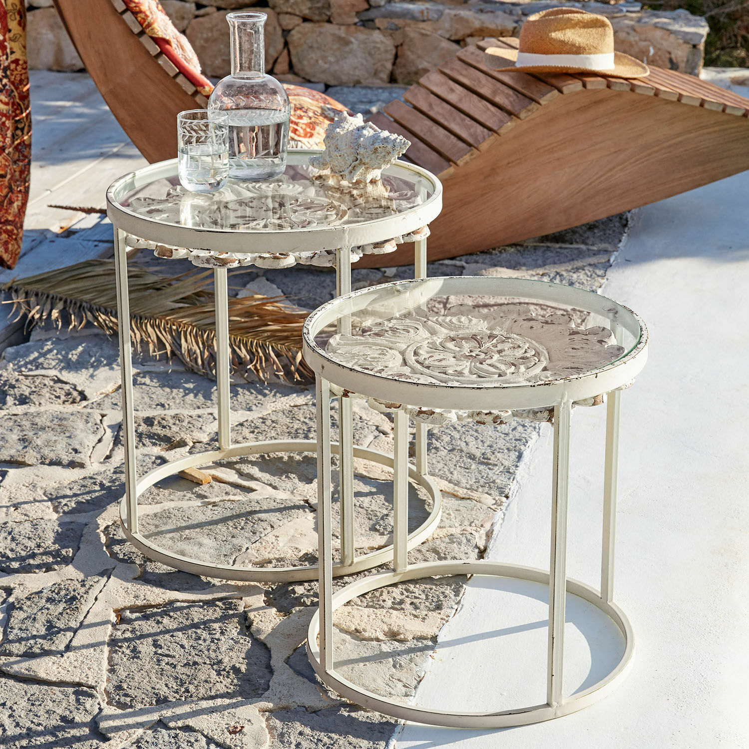 Lot de 2 tables d’appoint Emanuel