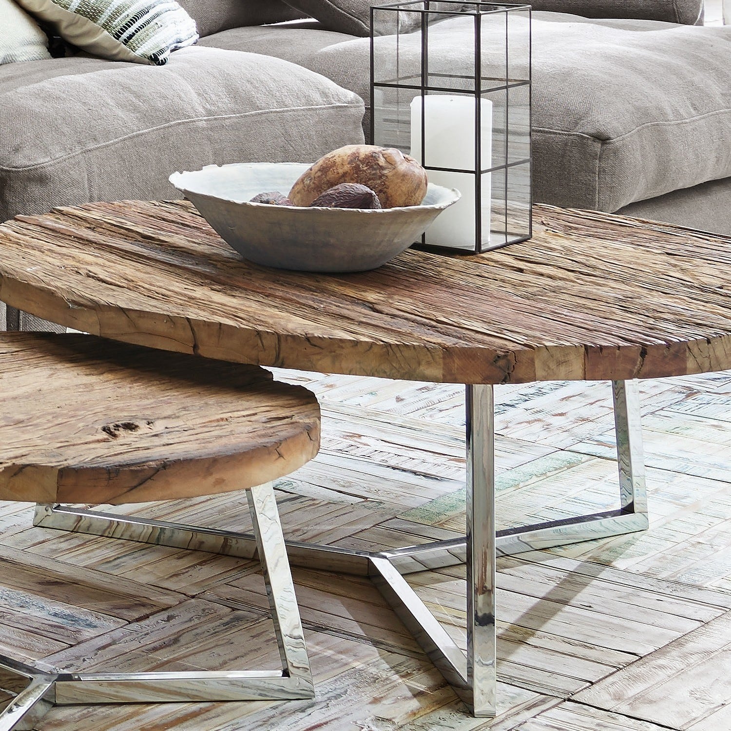 Lot de 2 tables basses Nevada