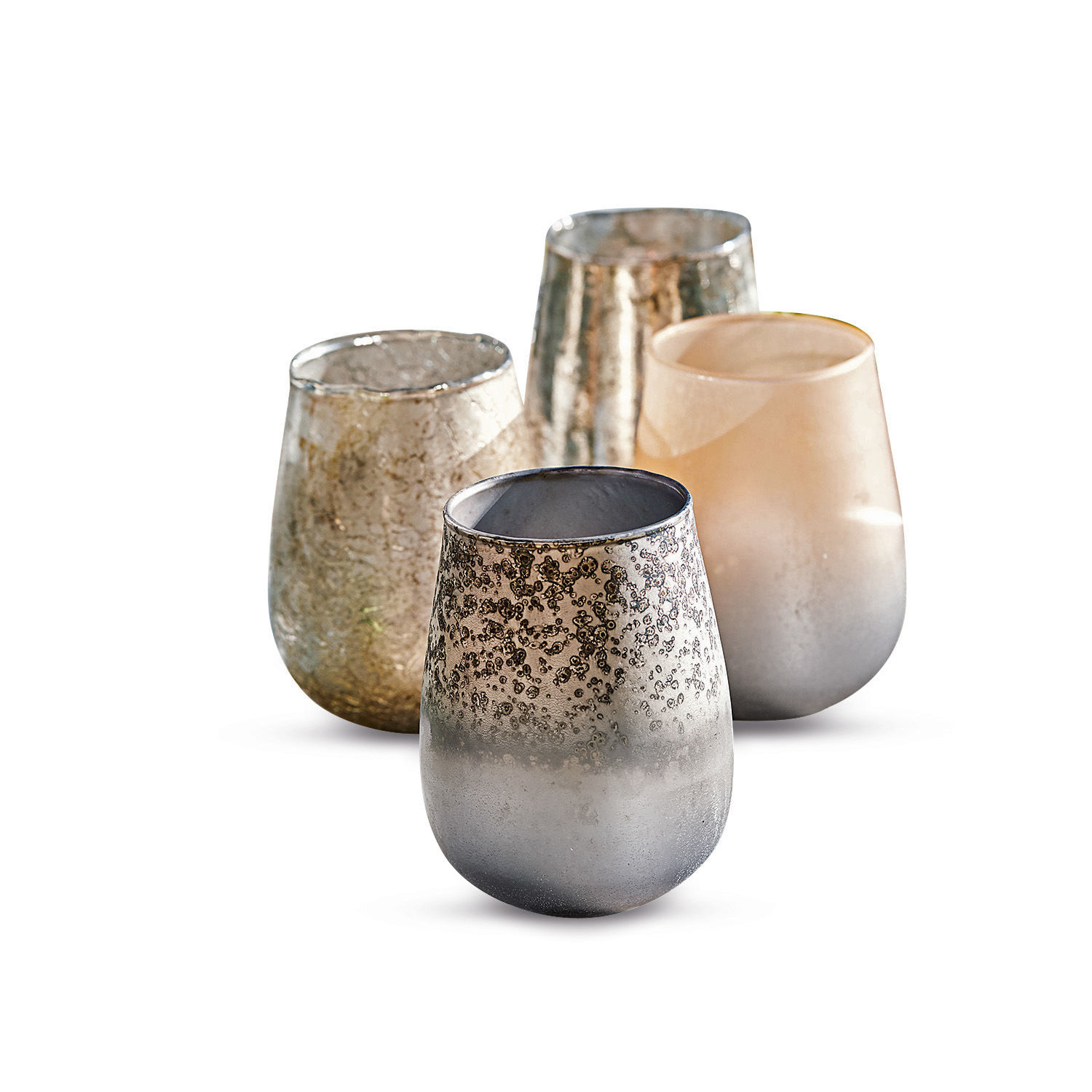 Lot de 4 photophores Elorar