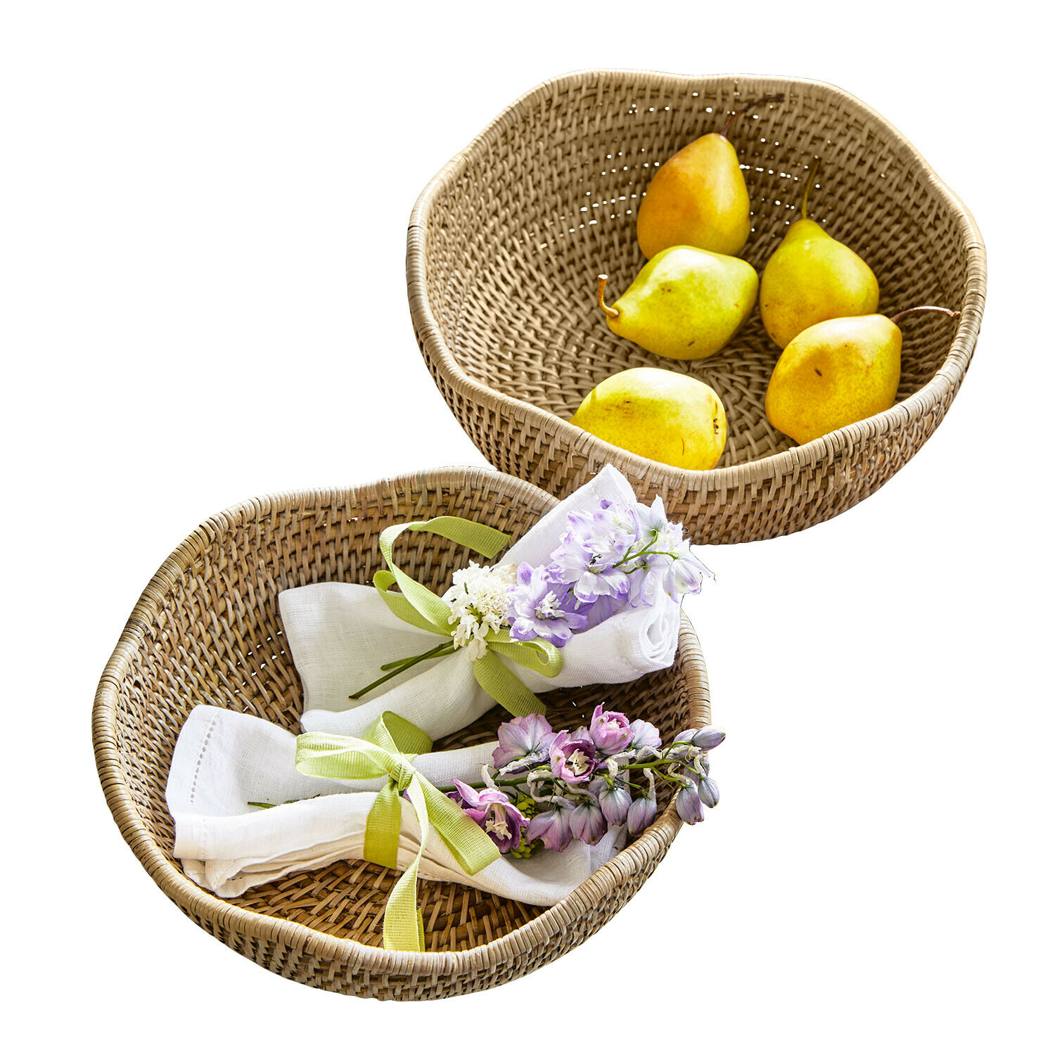 Lot de 2 corbeilles Seravoux