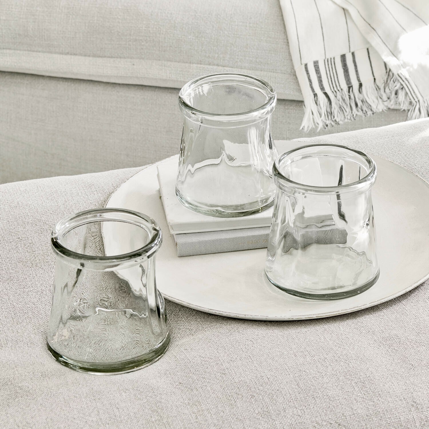 Lot de 3 photophores Gravière