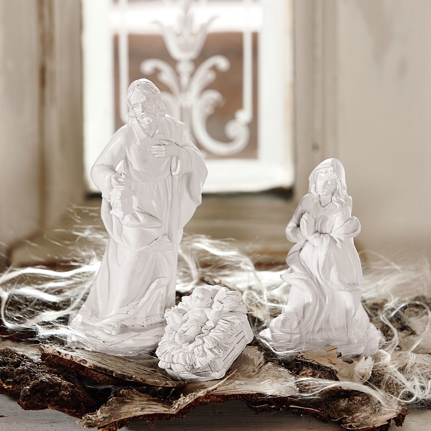 Figurine Porte-Eau Pour Crèche De Noël - Peinte à La Main En Polyrésine | Hauteur 11 Cm | Décoration De Table Et Accessoire De Nativité