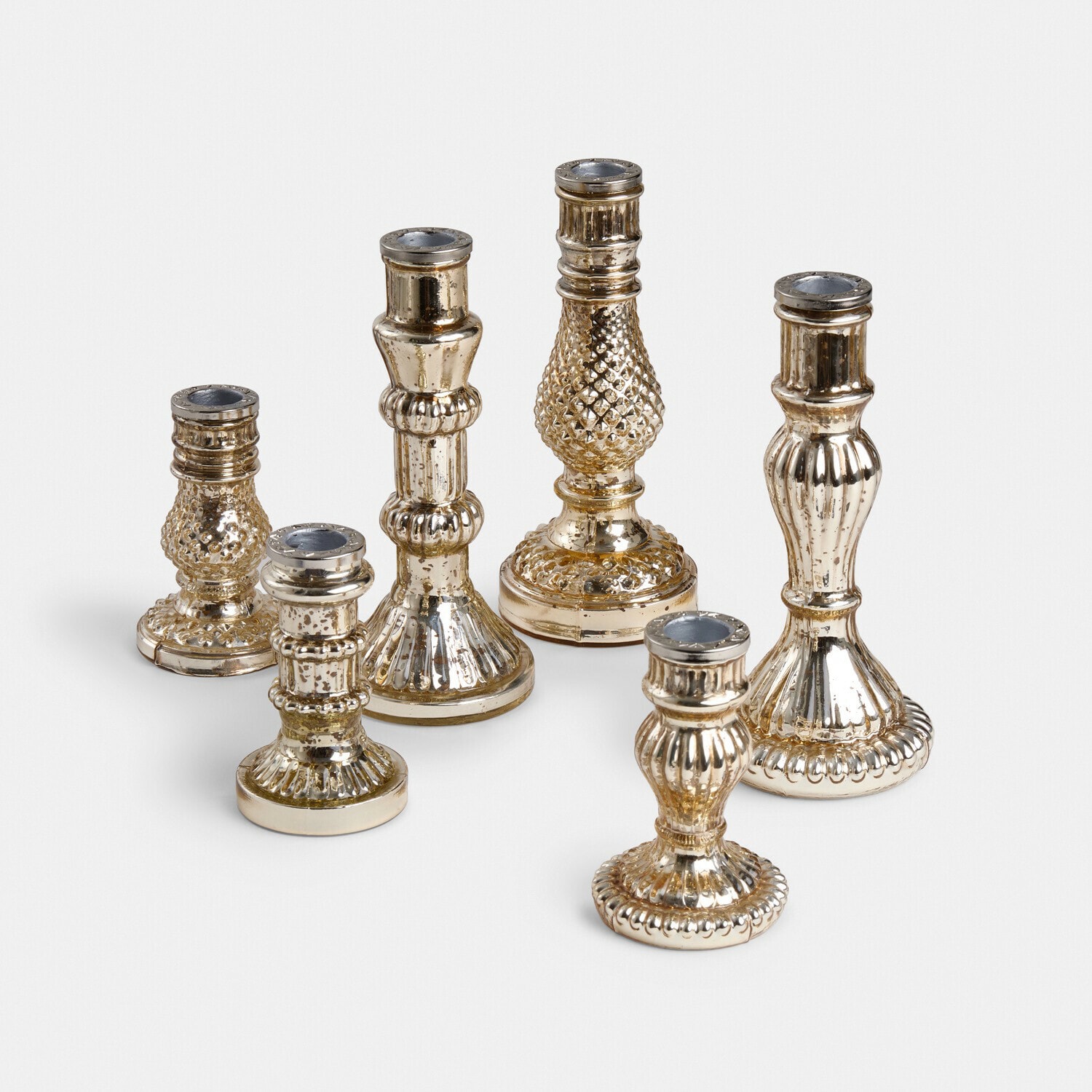 Lot de 6 bougeoirs Ironglow