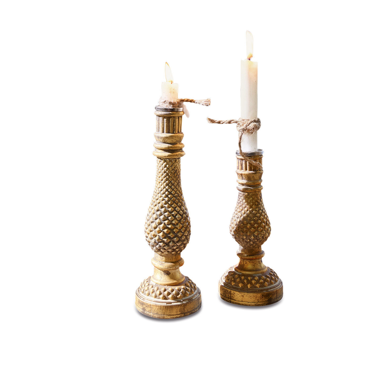Lot de 2 bougeoirs Rioux