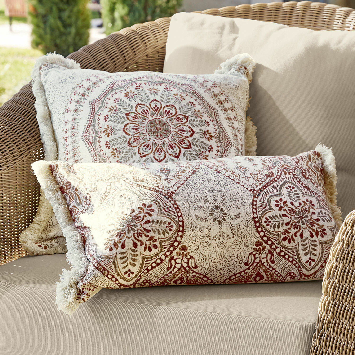 Lot de 2 housses de coussins Margret
