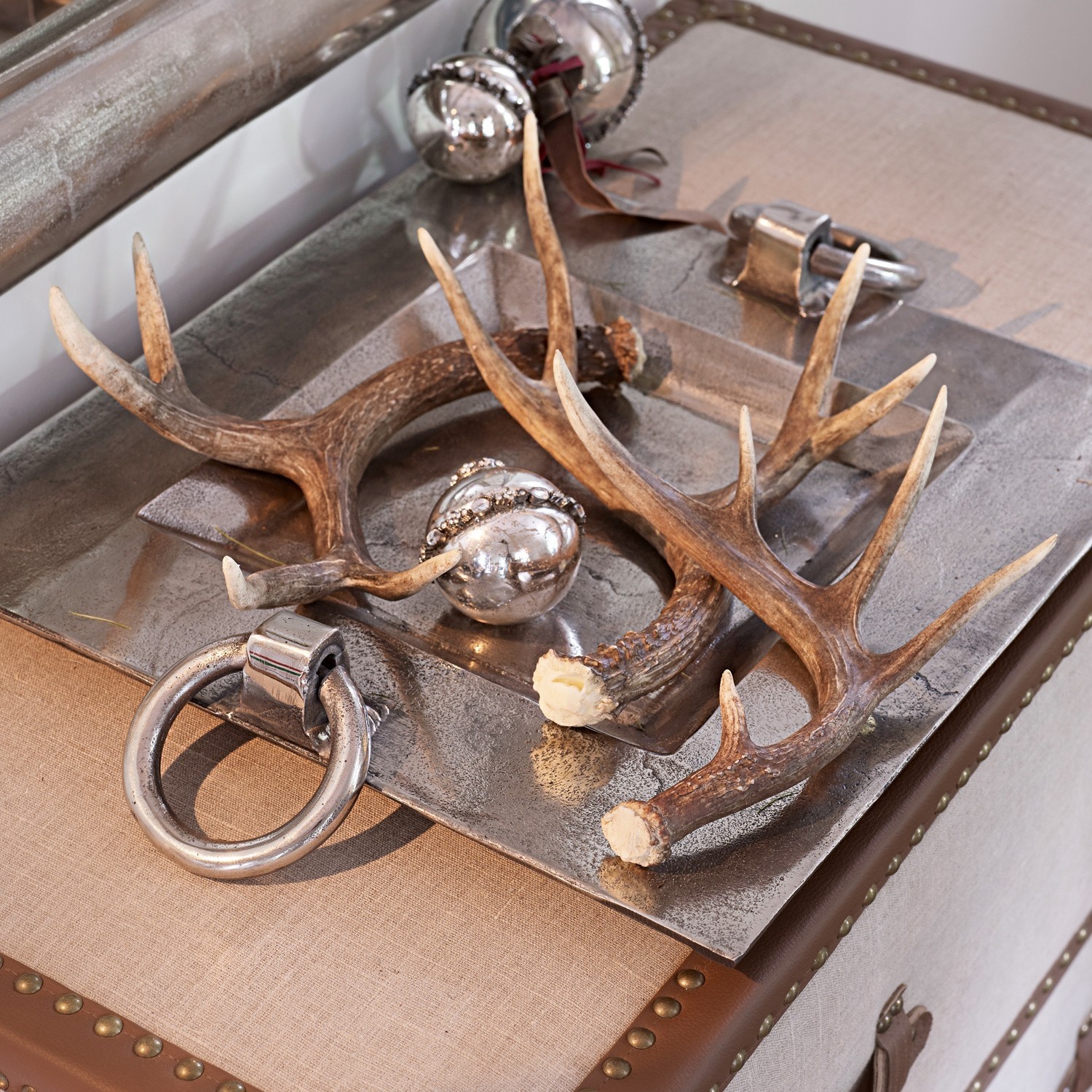 Lot de 3 décorations bois Antier