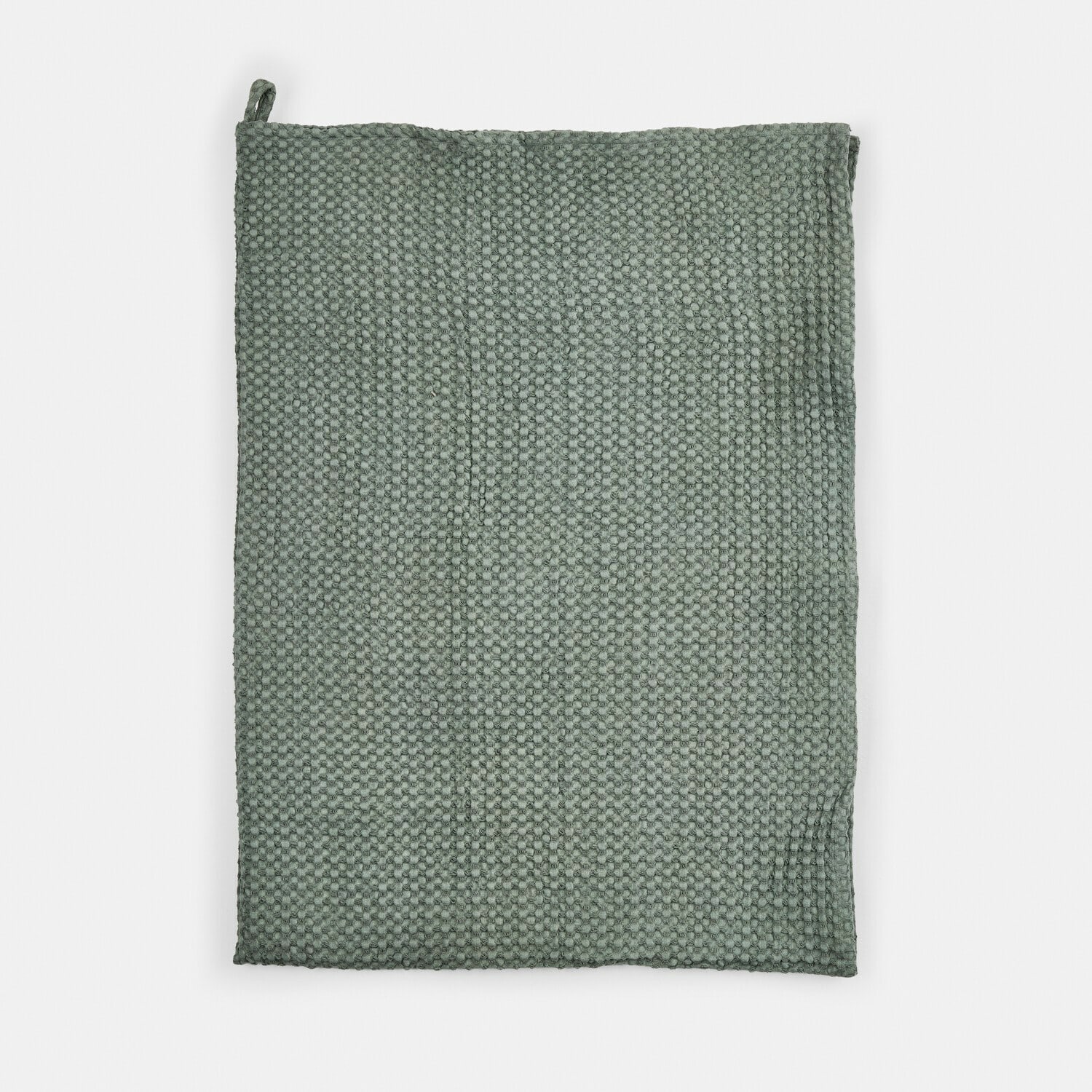 vert Serviette de bain verte Maralei en coton doux à texture gaufrée, parfaite pour la salle de bain