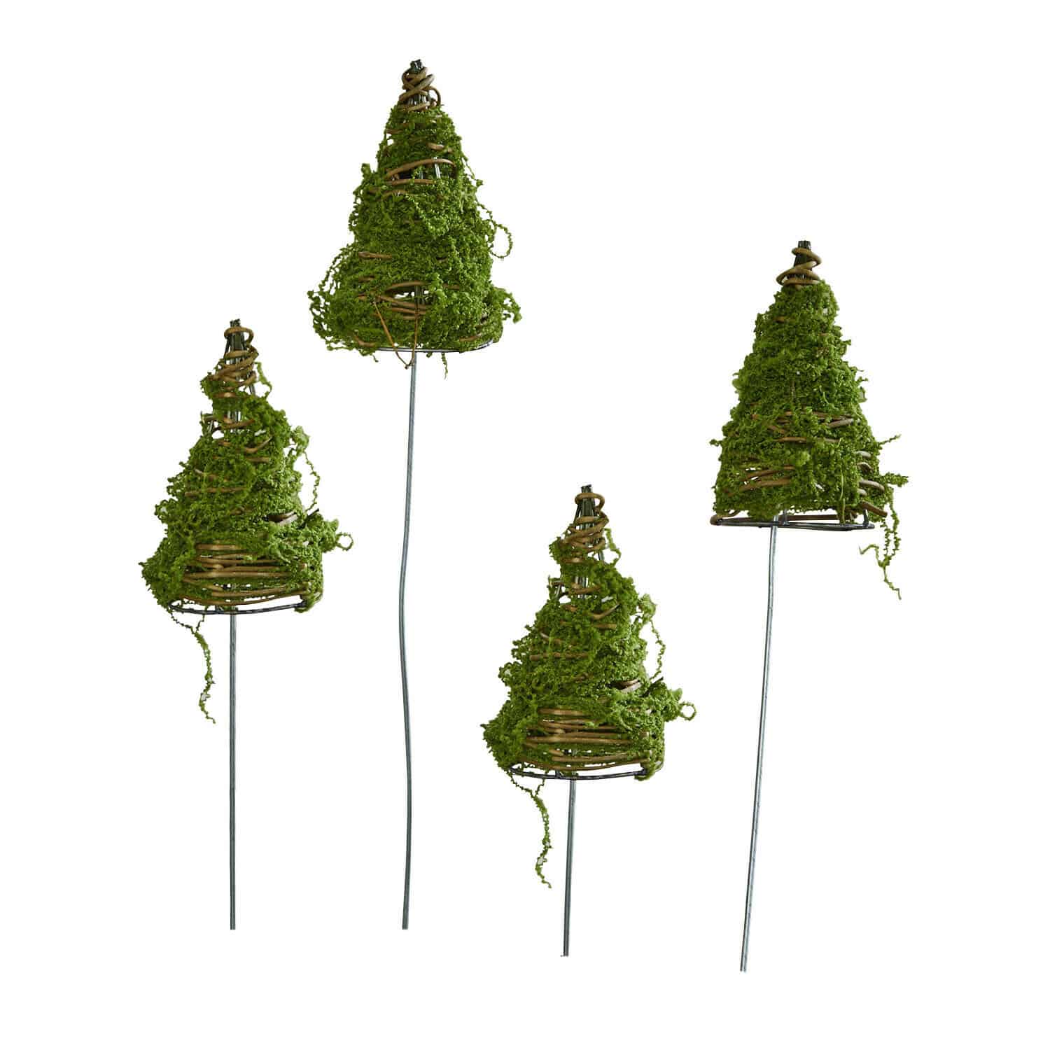 Lot de 4 sapins décoratifs Cassiola