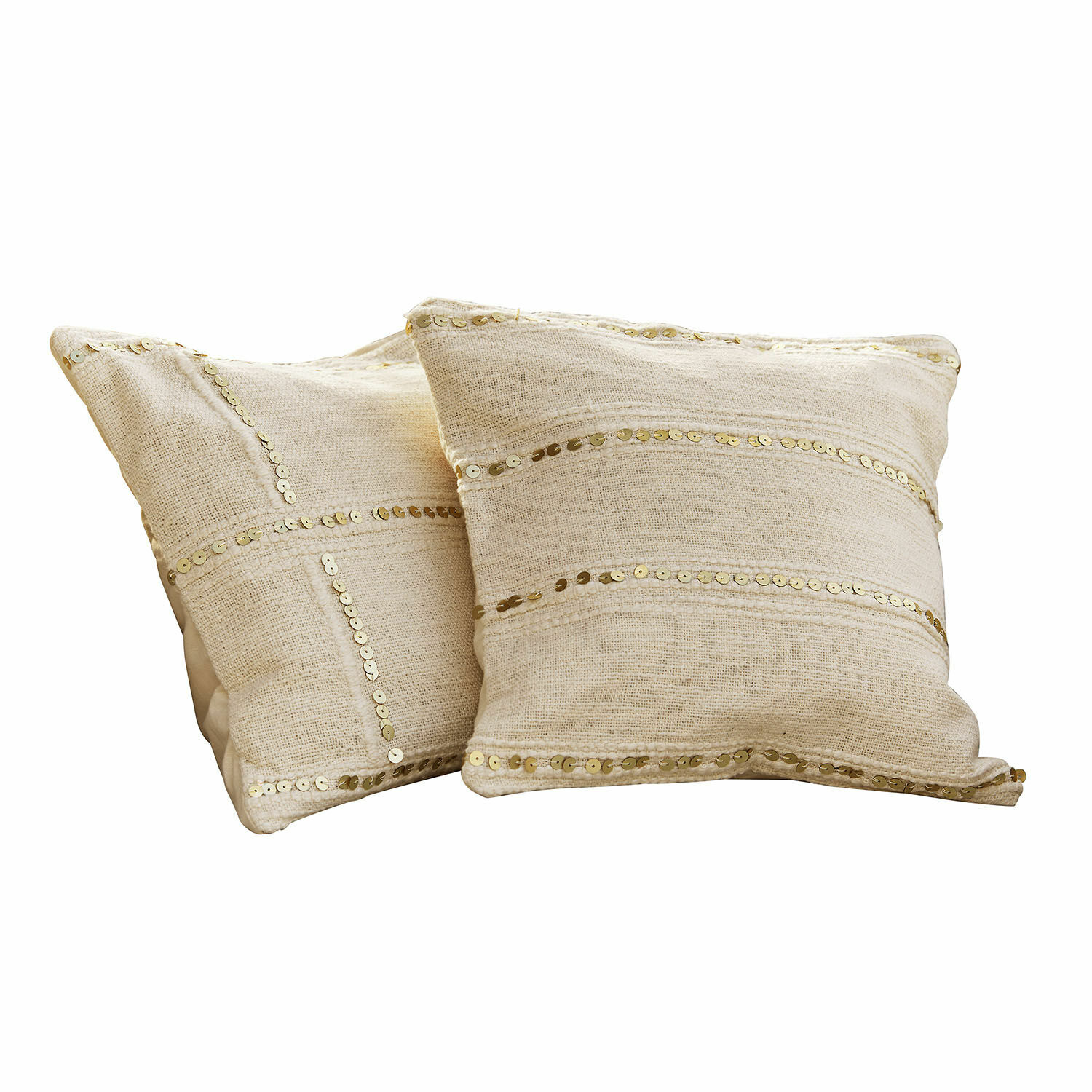 Lot de 2 housses de coussins Rousseline