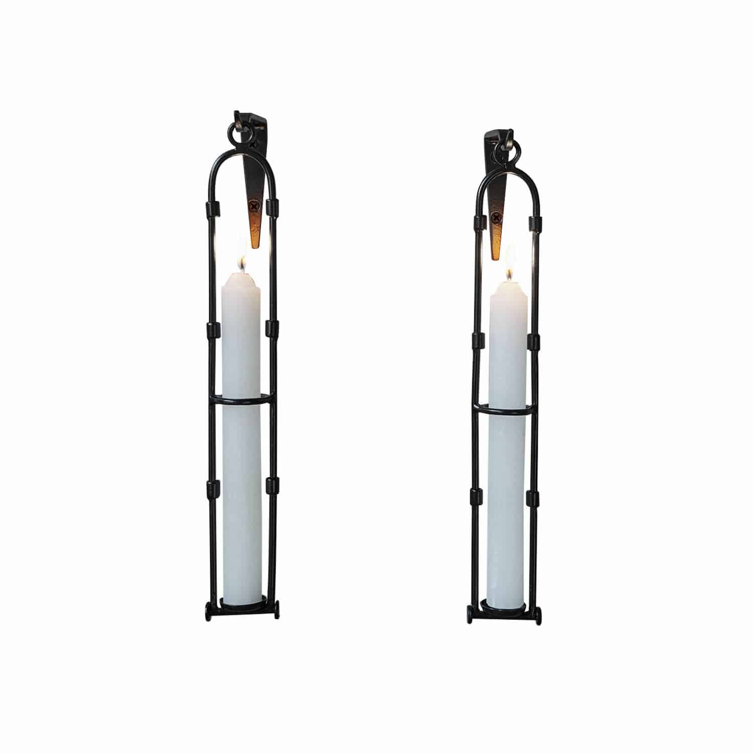 Lot de 2 bougeoirs muraux Vivendas