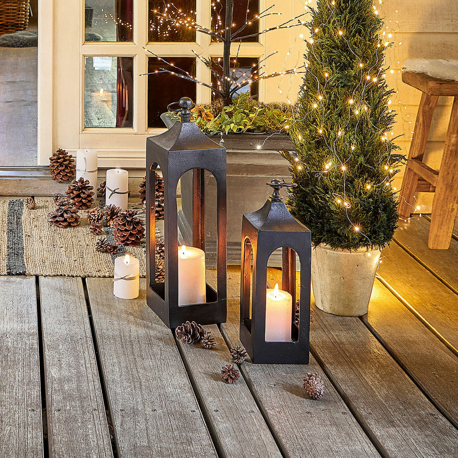 Lot de 2 lanternes Bigarré