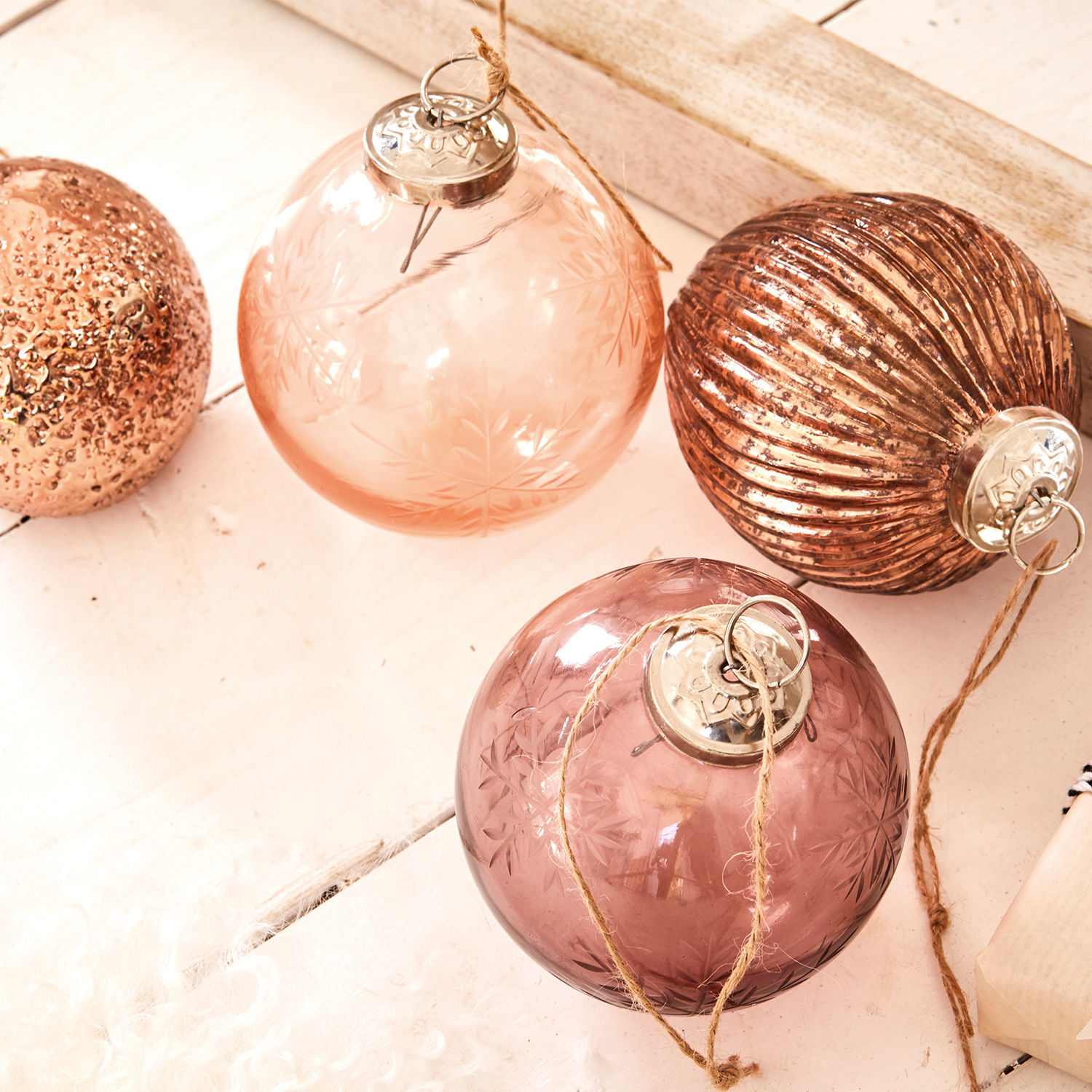 Lot de 4 décorations de Noël Katie