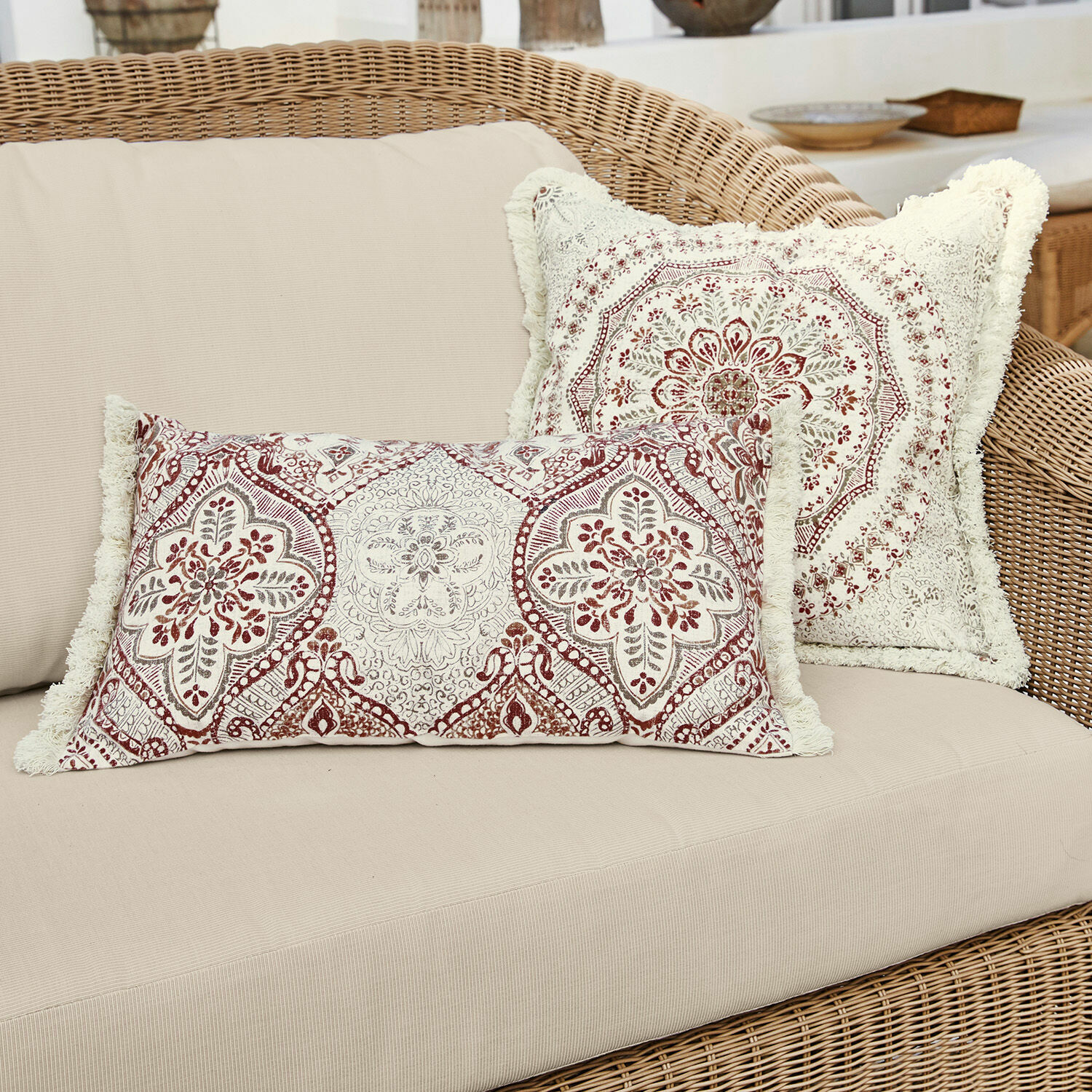 Lot de 2 housses de coussins Margret