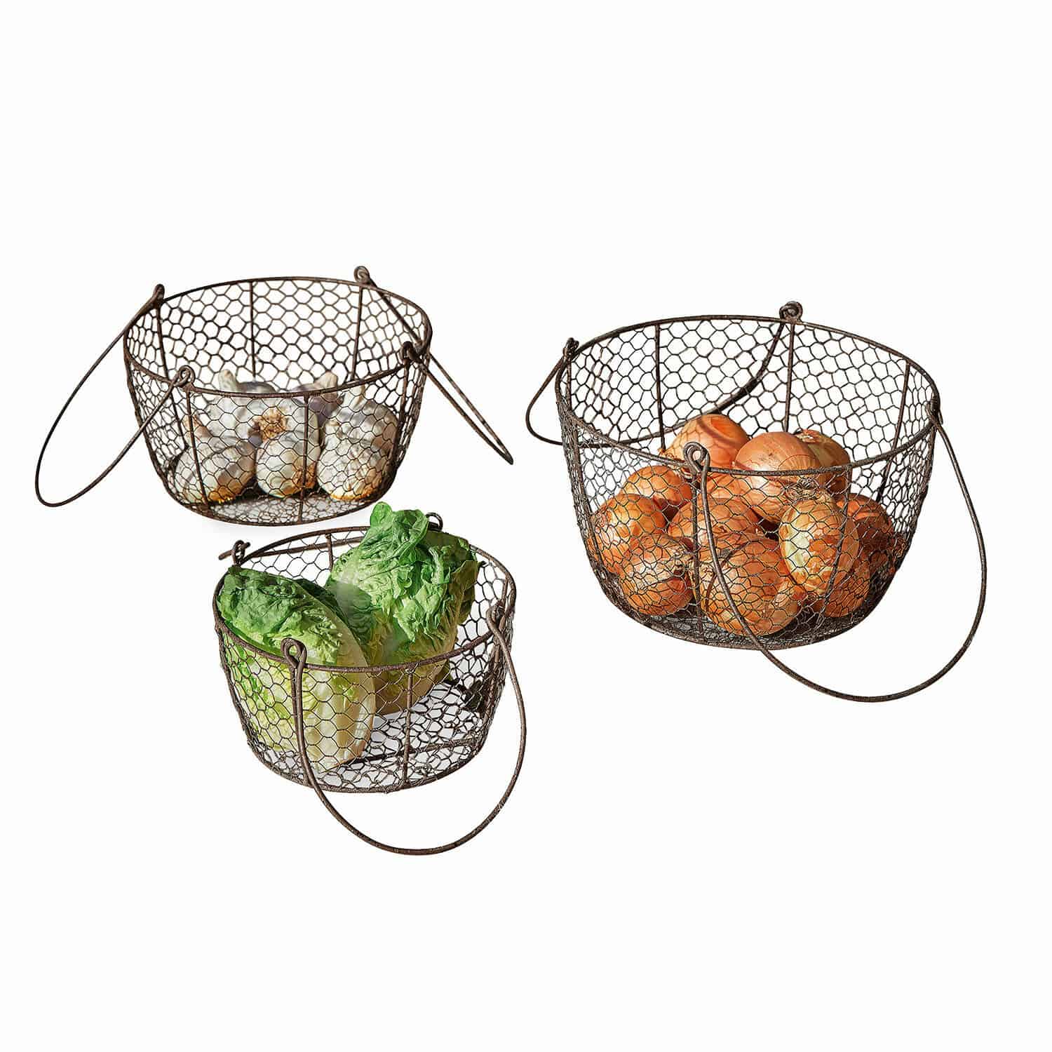 Lot de 3 paniers Veyrier