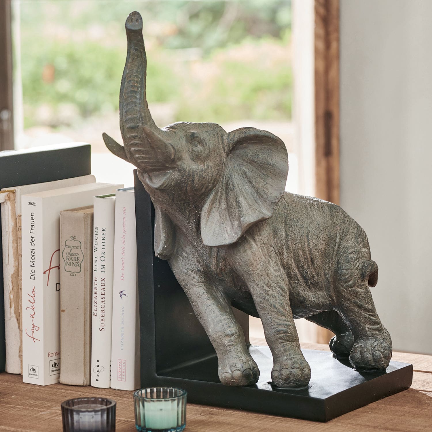 Lot de 2 serre-livres Elephants