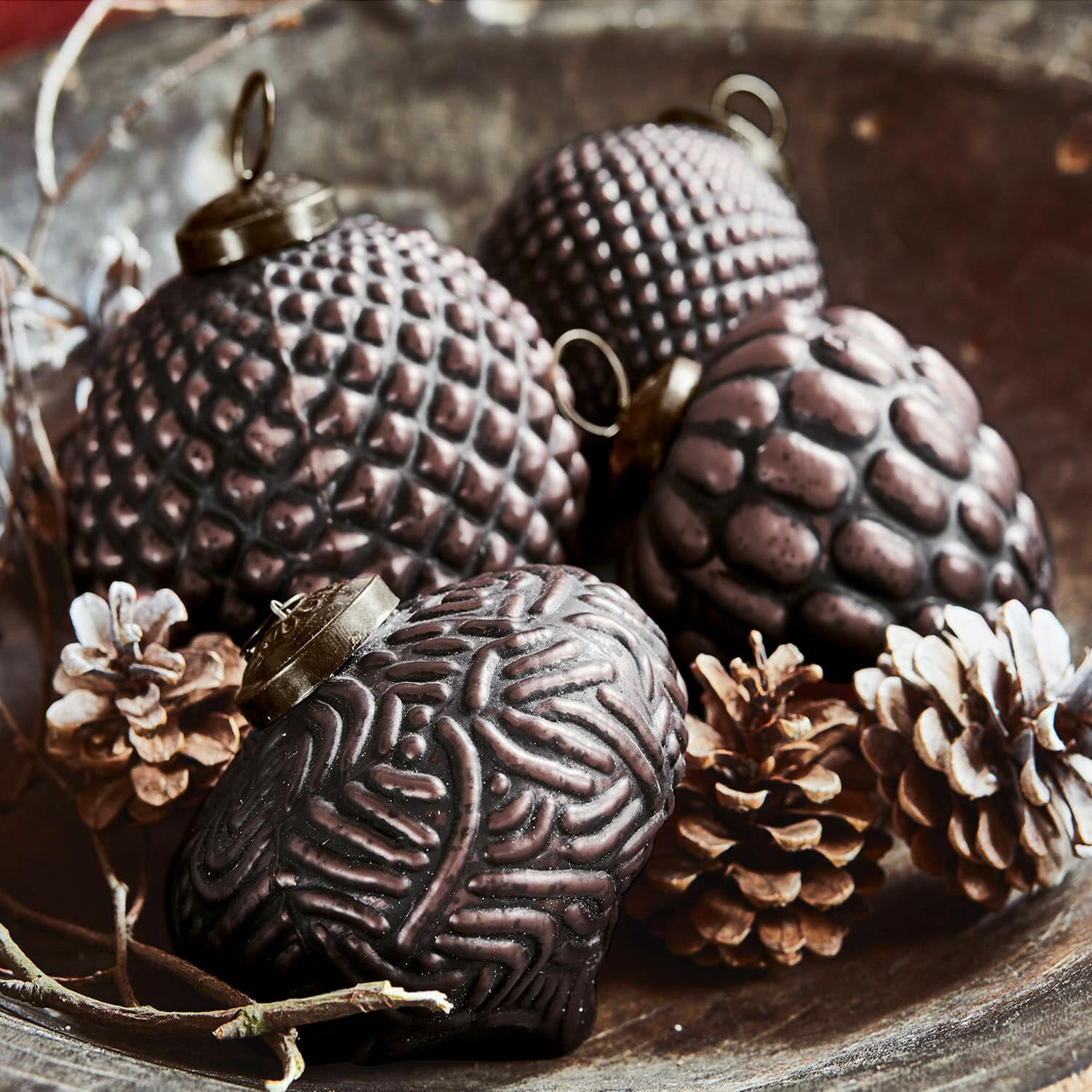 Lot de 4 boules de Noël Meyen