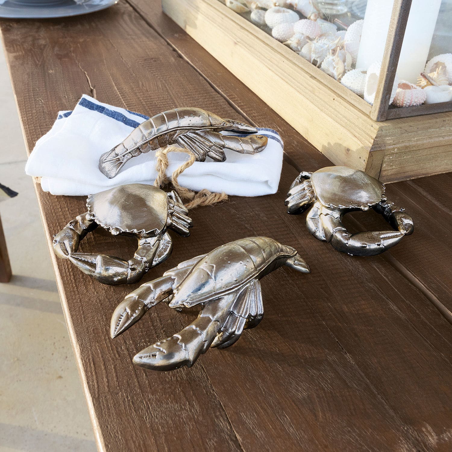 Lot de 4 crustacés décoratifs Jelika